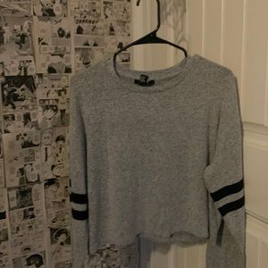 Forever 21 crop top, long sleeve shirt